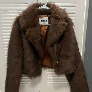 COPY - Brown Faux Fur Jacket